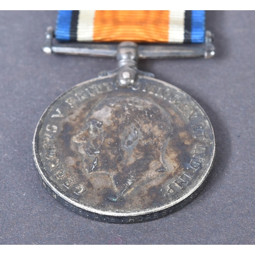 68 - An original WWI First World War medal duo awarded to one 68869 Private A. B Hopes of the Devon Regim... 