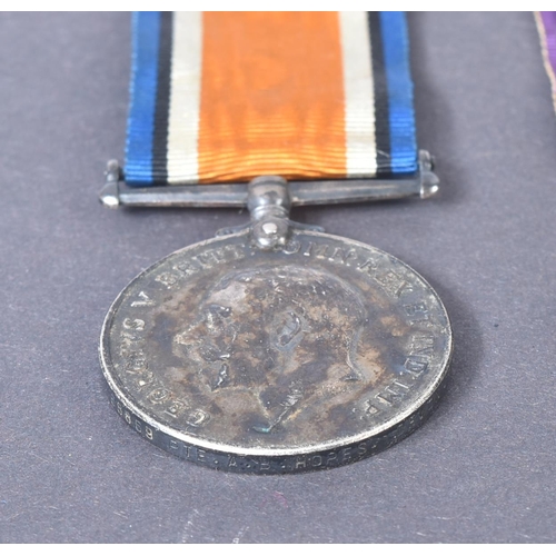 68 - An original WWI First World War medal duo awarded to one 68869 Private A. B Hopes of the Devon Regim... 