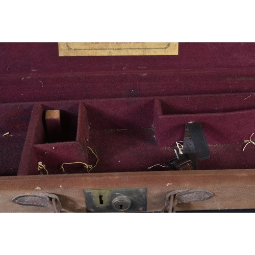 84 - A W. J. Jeffrey & Co. Ltd. ' Gun And Rifle Manufacturers ' of London - vintage shotgun case with not... 