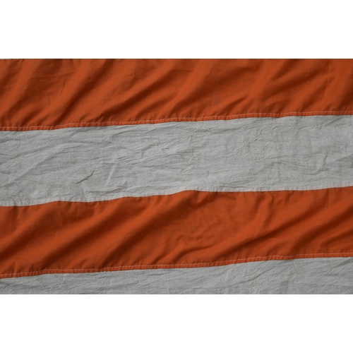 98 - An early Boer War period ' Free Orange State ' flag. The flag having seven horizontal bands of white... 