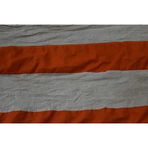 98 - An early Boer War period ' Free Orange State ' flag. The flag having seven horizontal bands of white... 