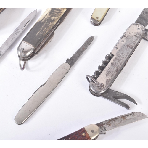 93 - Knives - a collection of assorted vintage pocket knives / penknives, to include; Camper's Friend, se... 