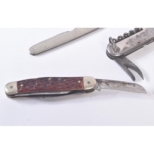 93 - Knives - a collection of assorted vintage pocket knives / penknives, to include; Camper's Friend, se... 