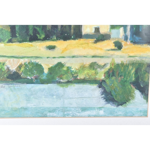 123 - From The Estate Of Bob Baker - Artwork - 'Farm In Sardinia ' - a mixed media / acrylic painting of a... 