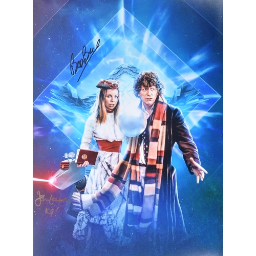 51 - Doctor Who - K9 - Bob Baker (1939-2021 - creator) & John Leeson (Voice) - a dual autographed 16x12