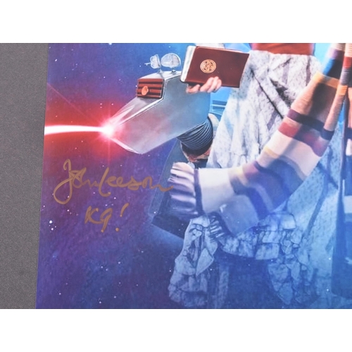 51 - Doctor Who - K9 - Bob Baker (1939-2021 - creator) & John Leeson (Voice) - a dual autographed 16x12