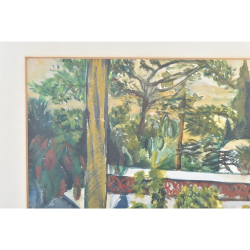 59 - From The Estate Of Bob Baker - Artwork - 'Spanish Scene' - a watercolour painting of a Spanish resor... 