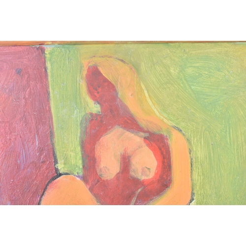 61 - From The Estate Of Bob Baker - Artwork - Nude Blond - an acrylic on board study of a nude female by ... 