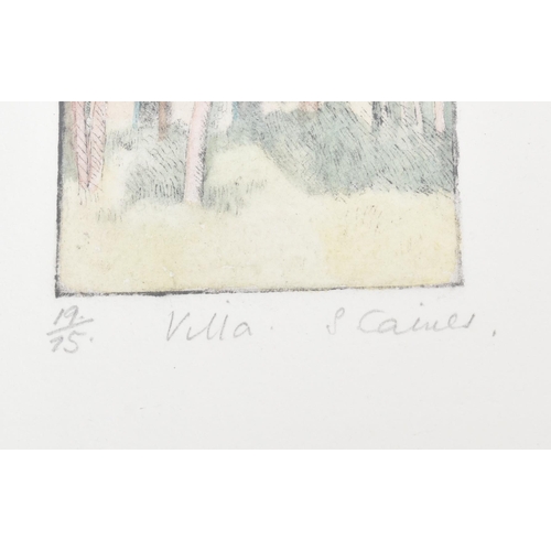 63 - From The Estate Of Bob Baker - Artwork - Susan Caines (b. 1935) - Villa - 19/75 - signed and titled ... 