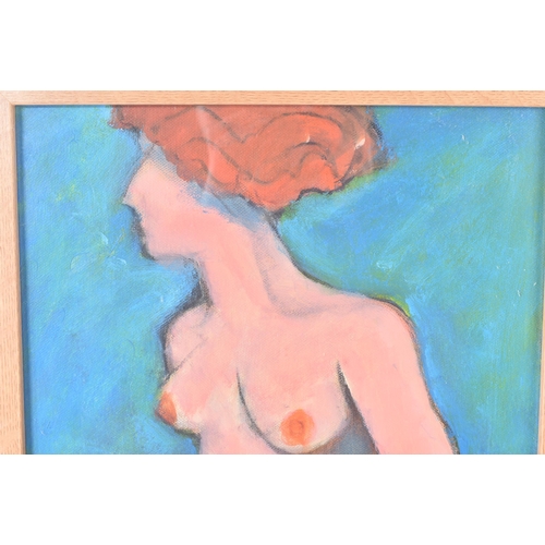 66 - From The Estate Of Bob Baker - Artwork - Nude - an acrylic on board study of a nude female by Baker.... 