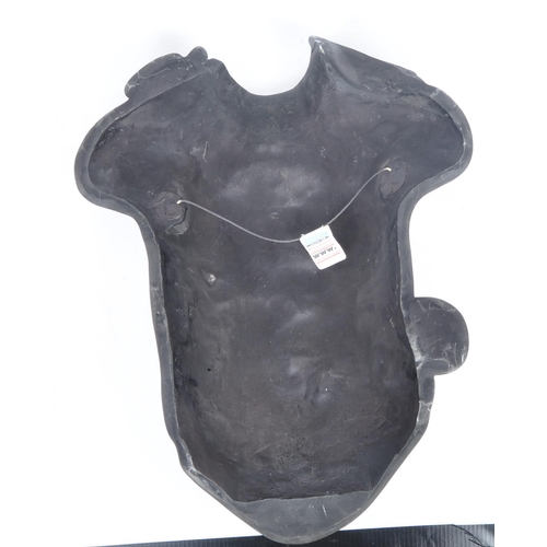 32 - Compulsion Gallery Of Bromley - A contemporary pewter layered life size embraced couple wall hanging... 