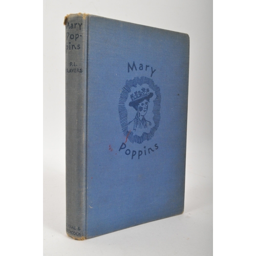 547 - Mary Poppins - P. L. Cravers. First American edition, 1934. Illustrated by Mary Shepherd. Blue cloth... 