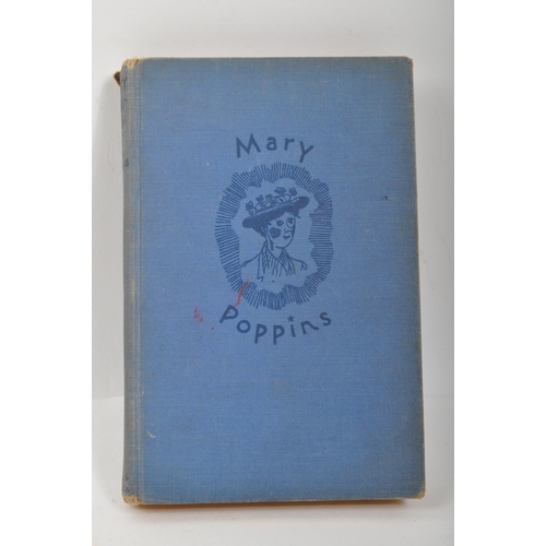 547 - Mary Poppins - P. L. Cravers. First American edition, 1934. Illustrated by Mary Shepherd. Blue cloth... 