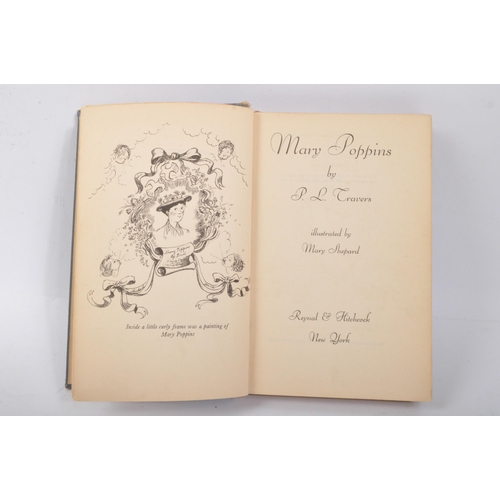 547 - Mary Poppins - P. L. Cravers. First American edition, 1934. Illustrated by Mary Shepherd. Blue cloth... 