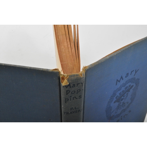 547 - Mary Poppins - P. L. Cravers. First American edition, 1934. Illustrated by Mary Shepherd. Blue cloth... 