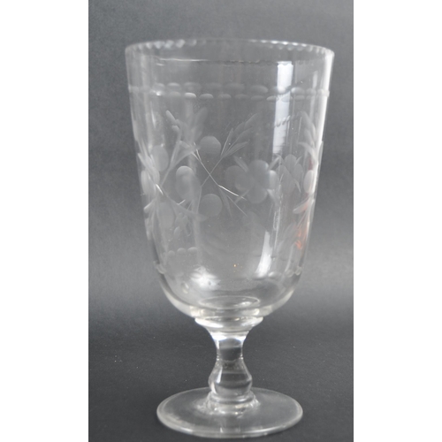 192 - A collection of 19th Century cut glassware to include a large pitcher jug, large conical bowl vase /... 