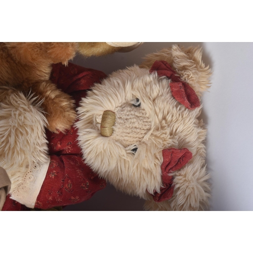 93 - A collection of x7 soft teddy bears to include; The Boyd Bear Collection completed with original clo... 