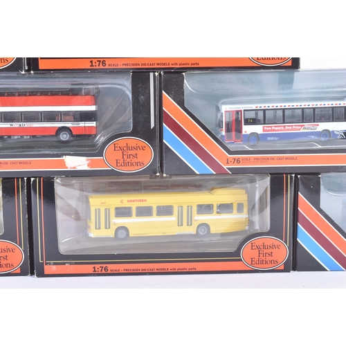 104 - A collection of x10 Gilbow / EFE Exclusive First Editions 1/76 scale boxed diecast model buses to in... 