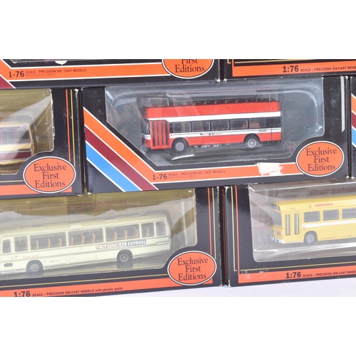 104 - A collection of x10 Gilbow / EFE Exclusive First Editions 1/76 scale boxed diecast model buses to in... 