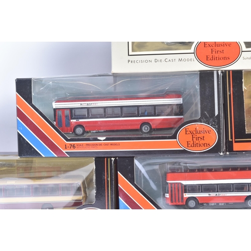 104 - A collection of x10 Gilbow / EFE Exclusive First Editions 1/76 scale boxed diecast model buses to in... 