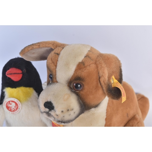 110 - Two original vintage German Steiff made soft toy teddy bears to include 'Possy' and 'Saint Bernard P... 