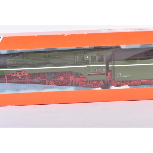 12 - An original Roco made HO / OO gauge model railway trainset locomotive engine No. 63201 Class BR 18 2... 