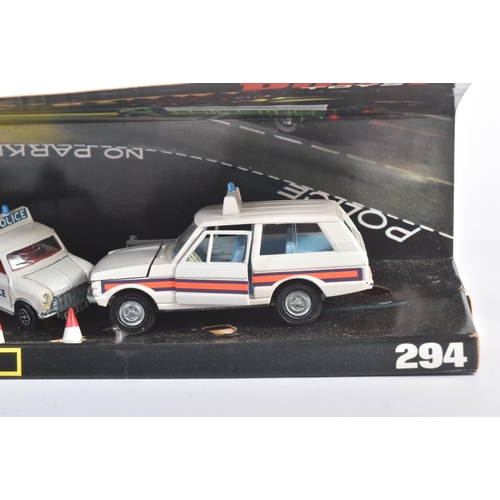 13 - An original vintage Dinky Toys boxed diecast gift set No. 294 Police Vehicles. The set containing No... 