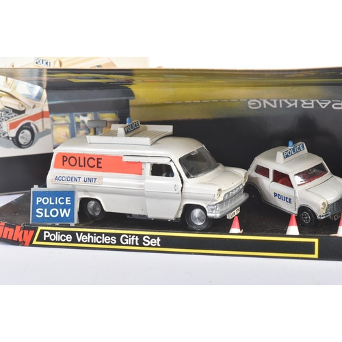 13 - An original vintage Dinky Toys boxed diecast gift set No. 294 Police Vehicles. The set containing No... 