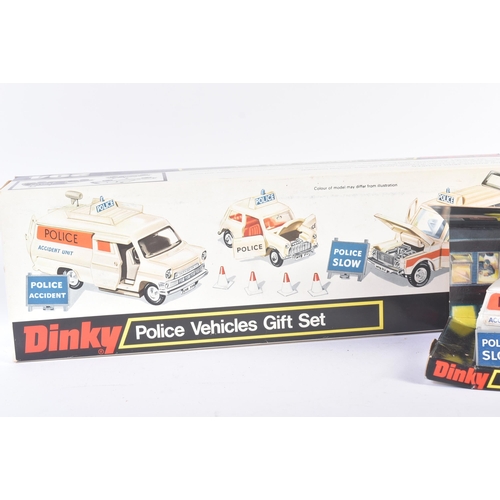 13 - An original vintage Dinky Toys boxed diecast gift set No. 294 Police Vehicles. The set containing No... 