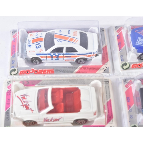142 - A collection of x12 assorted French Majorette diecast model cars to include; 270 Renault Clio, 252 H... 