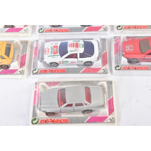 142 - A collection of x12 assorted French Majorette diecast model cars to include; 270 Renault Clio, 252 H... 