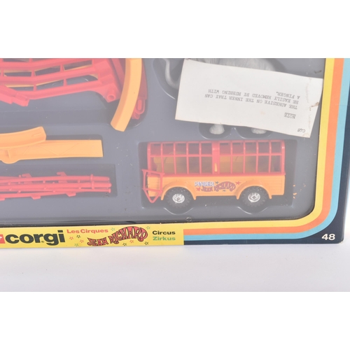147 - An original vintage Corgi diecast model box set No.48 ' Jean Richard Circus '. The set appearing lar... 