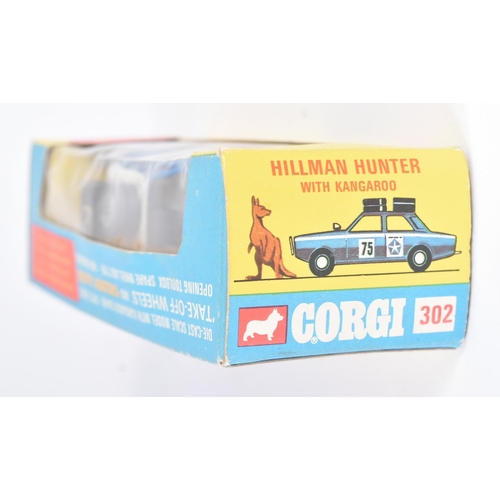 175 - An original vintage Corgi Toys diecast model No. 302 Hillman Hunter with Kangaroo. The model appeari... 