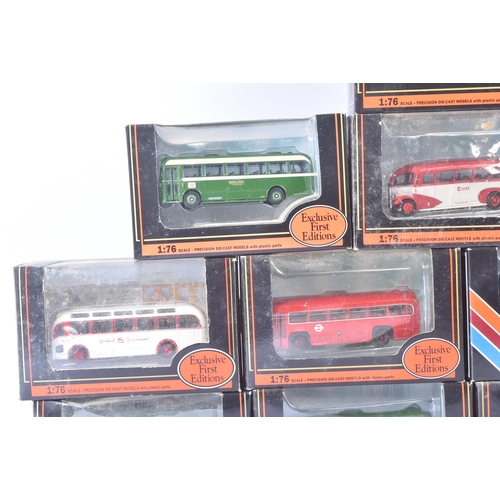 21 - A collection of x12 EFE Exclusive First Editions 1/76 scale boxed diecast model buses. Examples to i... 