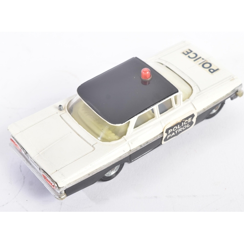 28 - A vintage Corgi Toys boxed diecast model No. 481 Chevrolet Police Car with driver and passenger figu... 