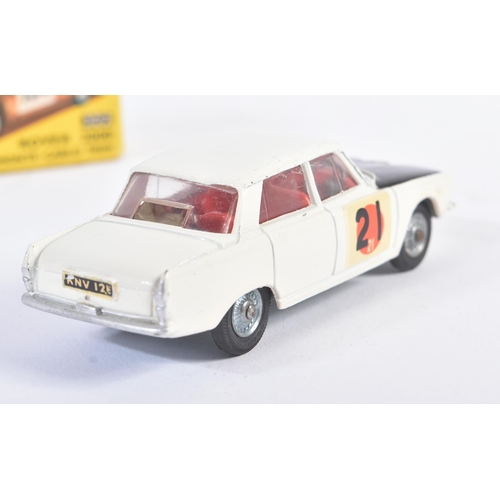 29 - An original vintage Corgi Toys diecast model No. 322 Rover 2000 International Rally Finish. White bo... 