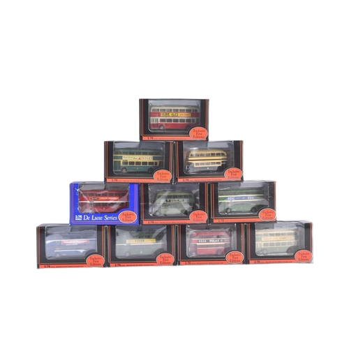 321 - A collection of x10 Gilbow / EFE Exclusive First Editions 1/76 scale boxed diecast model buses compr... 