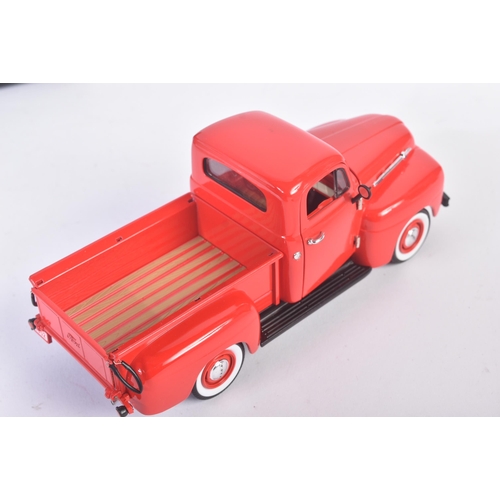 328 - A vintage Unique Replicas 1/24 scale boxed diecast model No. 79003 Ford Pick Up in red with detachab... 