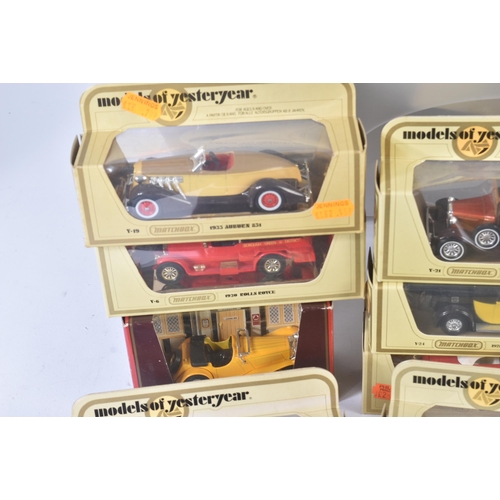 334 - A large collection of vintage Matchbox Models of Yesteryear / Y-Series diecast model cars and other ... 