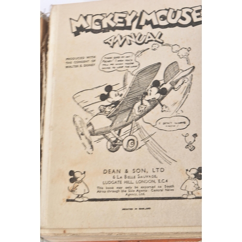 342 - Walt Disney - two 1930s Dean & Son Mickey Mouse hardback pictorial board annuals and a Donald Duck s... 