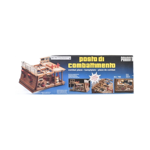 349 - Wooden model kit - a 1/23 scale Panart wooden model kit No. 740 Combat Place / Deck. The kit appeari... 