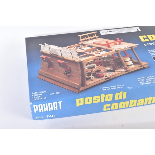 349 - Wooden model kit - a 1/23 scale Panart wooden model kit No. 740 Combat Place / Deck. The kit appeari... 