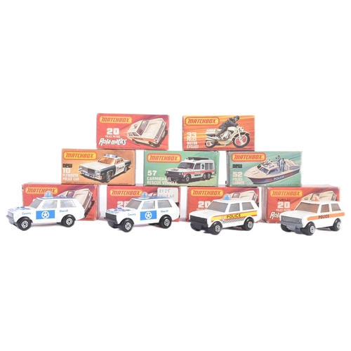 39 - A collection of x9 vintage Lesney made Matchbox 1-75 Series / Superfast diecast models to include; N... 