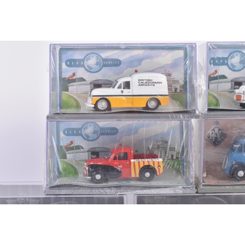 43 - A collection of x7 Corgi Classics diecast model cars to include; Morris 1000 British Caledonian Airw... 