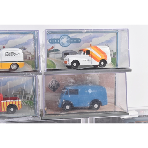 43 - A collection of x7 Corgi Classics diecast model cars to include; Morris 1000 British Caledonian Airw... 