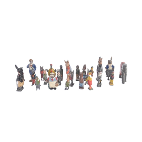 430 - A collection of vintage Cadburys Cococubs hollowcast hand-painted lead figures of assorted animals w... 