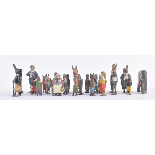 430 - A collection of vintage Cadburys Cococubs hollowcast hand-painted lead figures of assorted animals w... 