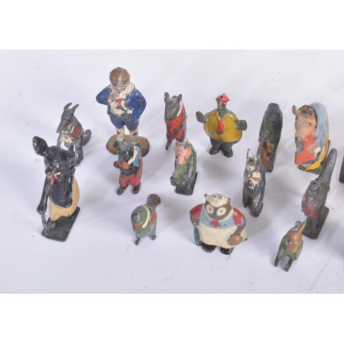 430 - A collection of vintage Cadburys Cococubs hollowcast hand-painted lead figures of assorted animals w... 