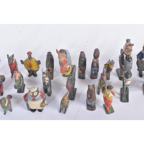 430 - A collection of vintage Cadburys Cococubs hollowcast hand-painted lead figures of assorted animals w... 