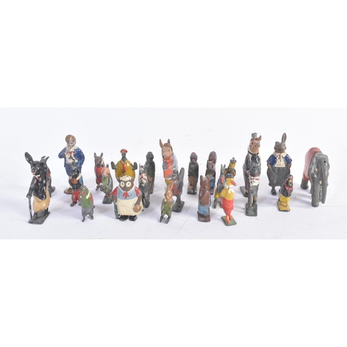 430 - A collection of vintage Cadburys Cococubs hollowcast hand-painted lead figures of assorted animals w... 